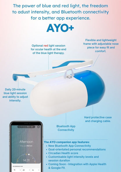 AYO+ Circadian Light Therapy Glasses